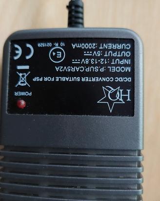 Alimentatore da 12v a 5v. Presa accendino