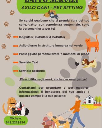 Asilo, Pensione, Pet Sitting, Dog Sitter