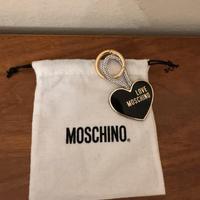 Portachiavi Love Moschino cuore Oro - Nero (nuovo)