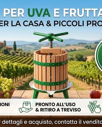 Torchio spremifrutta / uva da 6 litri - NUOVO