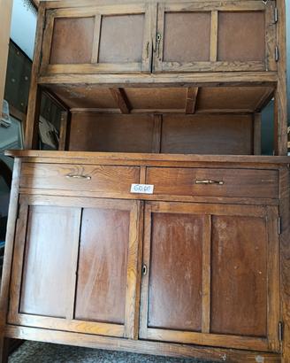 credenza anni cinquanta sessanta in legno dolce