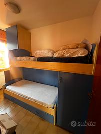 Cameretta: letto a castello + armadio