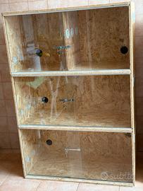 Terrario per rettili artigianale