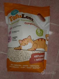 Sabbiolina per lettiera al tofu