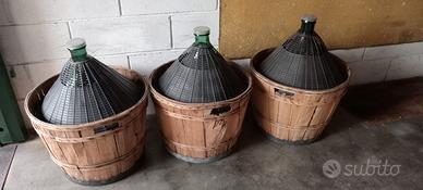 Damigiane in vetro 54L per vino