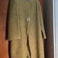 Cappotto tipo lana cotta senape