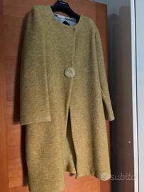 Cappotto tipo lana cotta senape