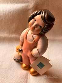 Thun Statuetta vintage bambino con papera