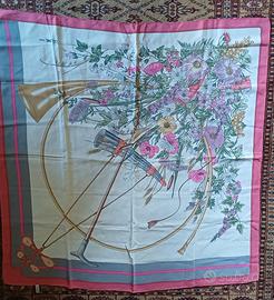 Grande Foulard CELINE - PARIS Vintage 100% seta