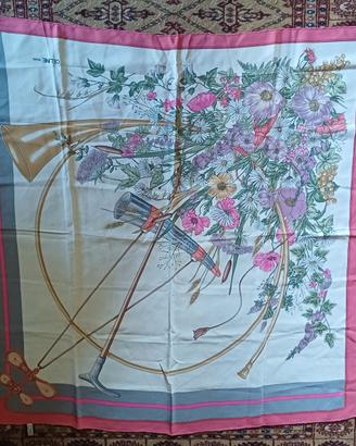 Grande Foulard CELINE - PARIS Vintage 100% seta
