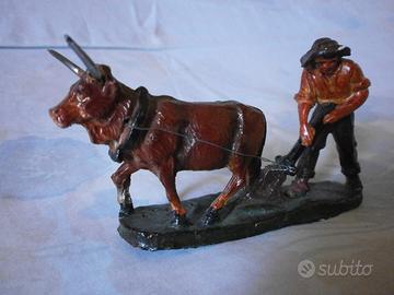 RARO : Confalonieri-Chialù : CONTADINO BUE Aratro