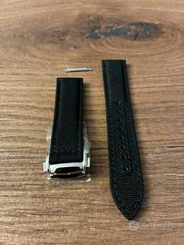 Cinturino orologio sailcloth nero 20mm