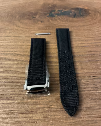 Cinturino orologio sailcloth nero 20mm