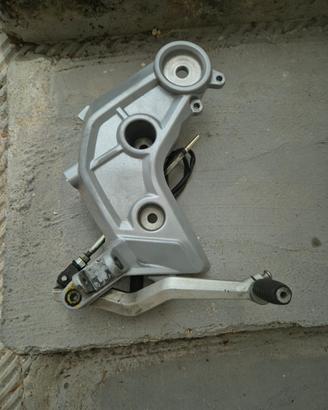 leva cambio moto guzzi v85tt completa di staffa e