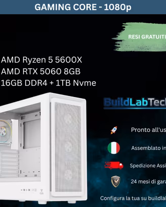 PC Gaming RTX 5060 Ryzen 5 5600X 16GB SSD 1TB