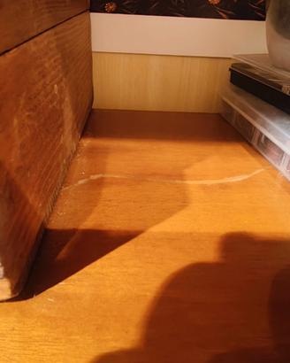 Scrivania legno 9 cassetti