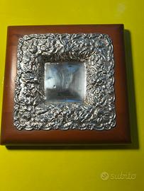 Portachiavi con placca in argento
