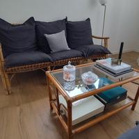 Set giardino - Salottino in Bambù con Cuscini  