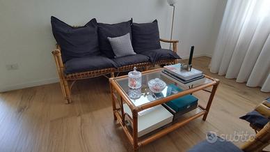 Set giardino - Salottino in Bambù con Cuscini  