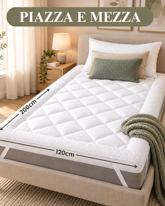 Topper Letto Piazza e Mezza 120x200 Imbottito 1000