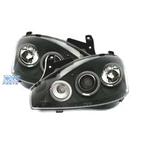 FARI OPEL CORSA C 00-06 ANGEL EYES FONDO NERO H1 H