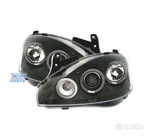 FARI OPEL CORSA C 00-06 ANGEL EYES FONDO NERO H1 H