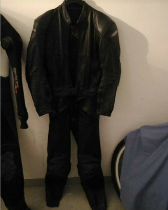 Tuta in vera pelle staccabile
