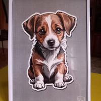 Jack Russel, quadretto per cameretta