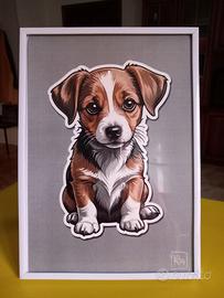 Jack Russel, quadretto per cameretta