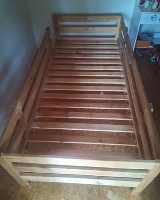 letto in legno singolo