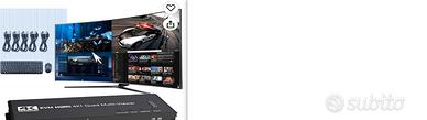 4K HDMI KVM Switch 4x1 Quad Multi Viewer 4 in 1 Ou