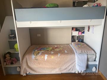Letto  a castello per cameretta bambini