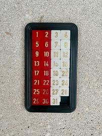 Gioco del 15 con 31 numeri vintage anni 80