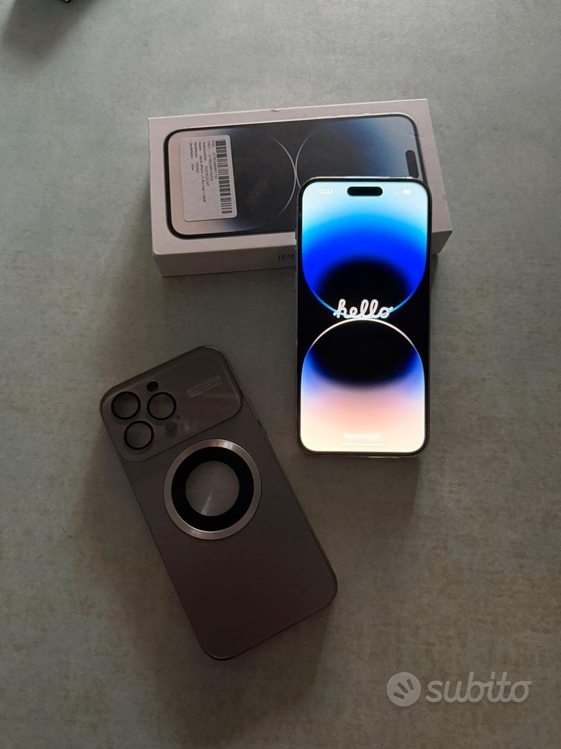 Iphone 14 pro max 128gb argento con scatola