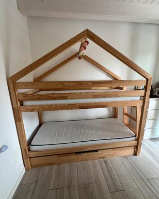 Letto a castello a capanna
