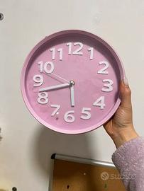 Orologio da parete rosa 25 cm –