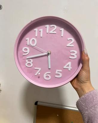 Orologio da parete rosa 25 cm –
