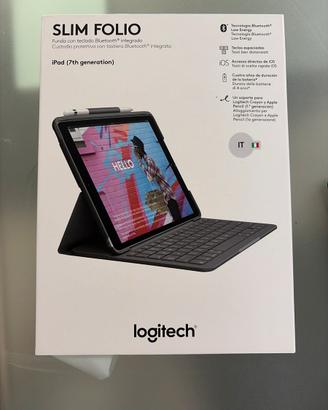 Custodia ipad con tastiwra slim folio
