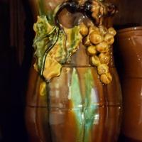 Grande brocca artigianale in ceramica barbottina