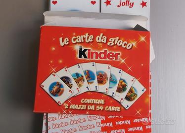 Le carte da gioco kinder