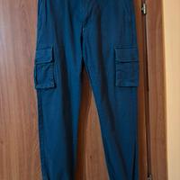 Pantaloni Cargo Blu Celio