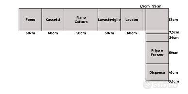 Cucina Copat Angolare Adattabile