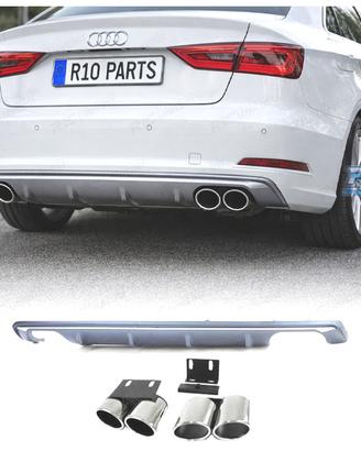 DIFFUSORE AUDI A3 S3 8V 12-16 TERMINALI DI SCARICO