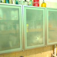 Pensile bagno 3 ante vetro opaco