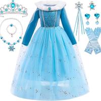 vestito 👗 bambina principessa blu inverno 