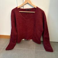 Maglia lana bordeaux taglia M