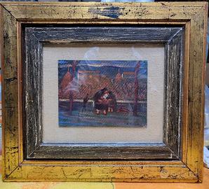  Antonio Francesconi (1901-1968) Olio su Cartone 