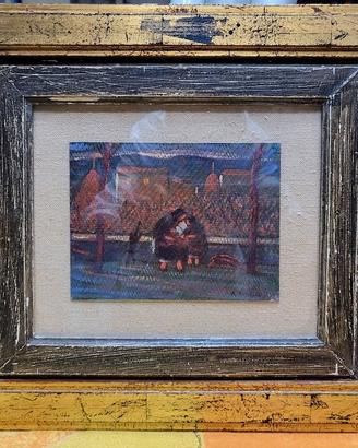  Antonio Francesconi (1901-1968) Olio su Cartone 
