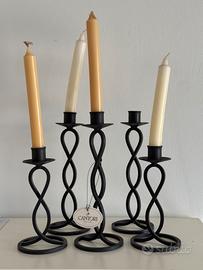Set 5 portacandele Cantori Made in Italy