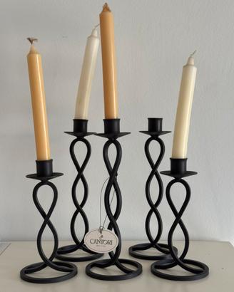 Set 5 portacandele Cantori Made in Italy
